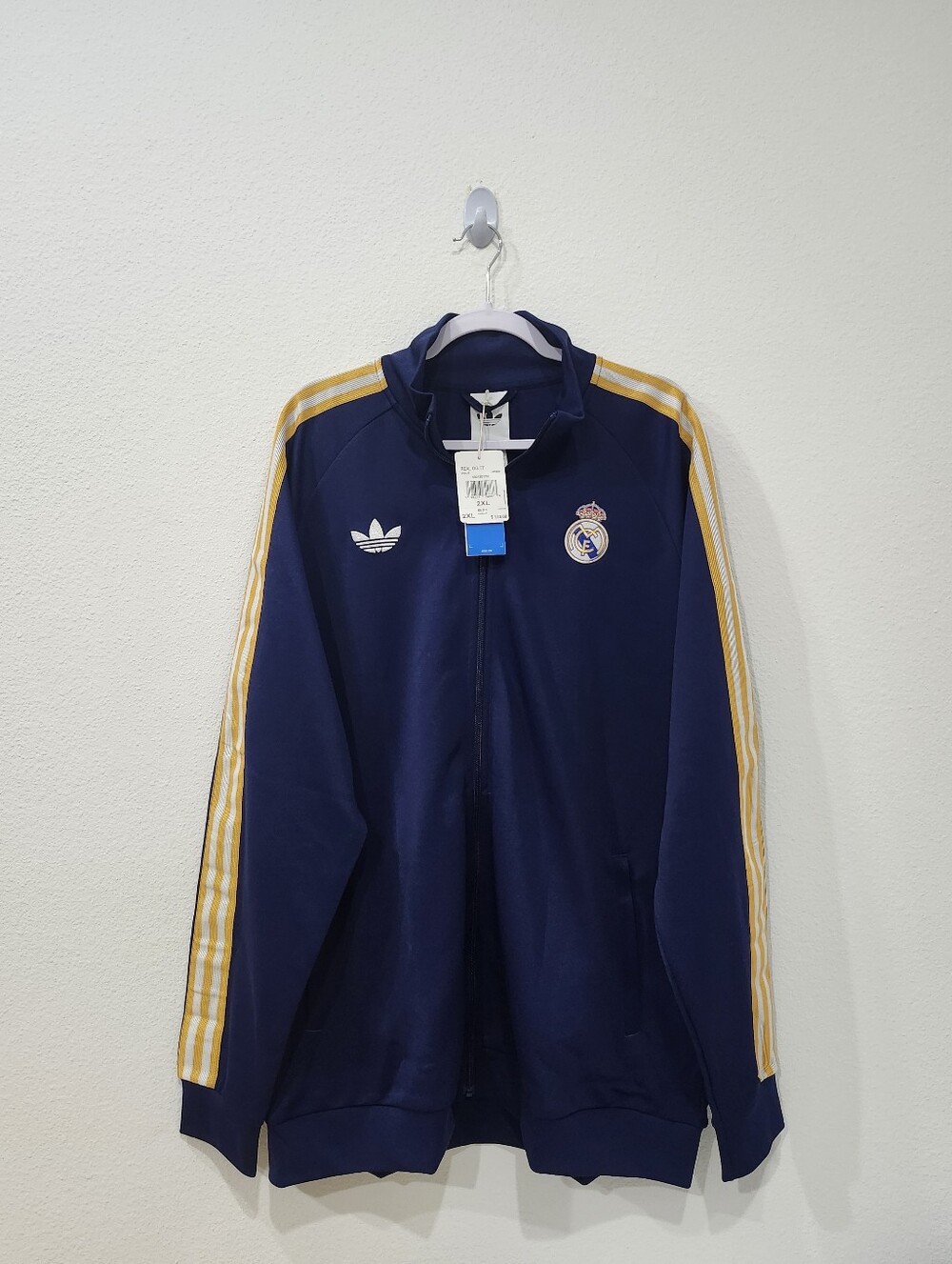 Adidas Real Madrid Originals Track Top KE3846 Jacket Classic Logo Men's Size 2XL